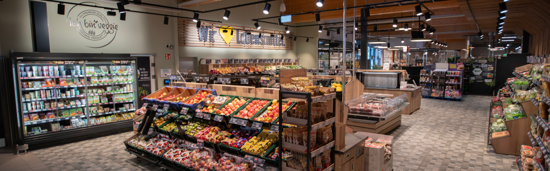 Innenaufnahme des Marktes